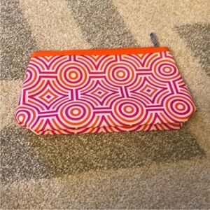 Clinique Pink and Orange Clutch